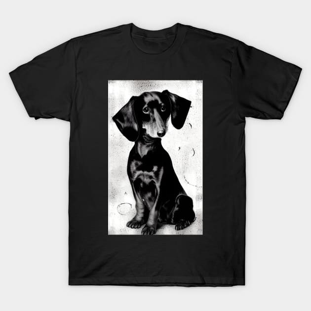 dachshund print T-Shirt by AS-Designs2023